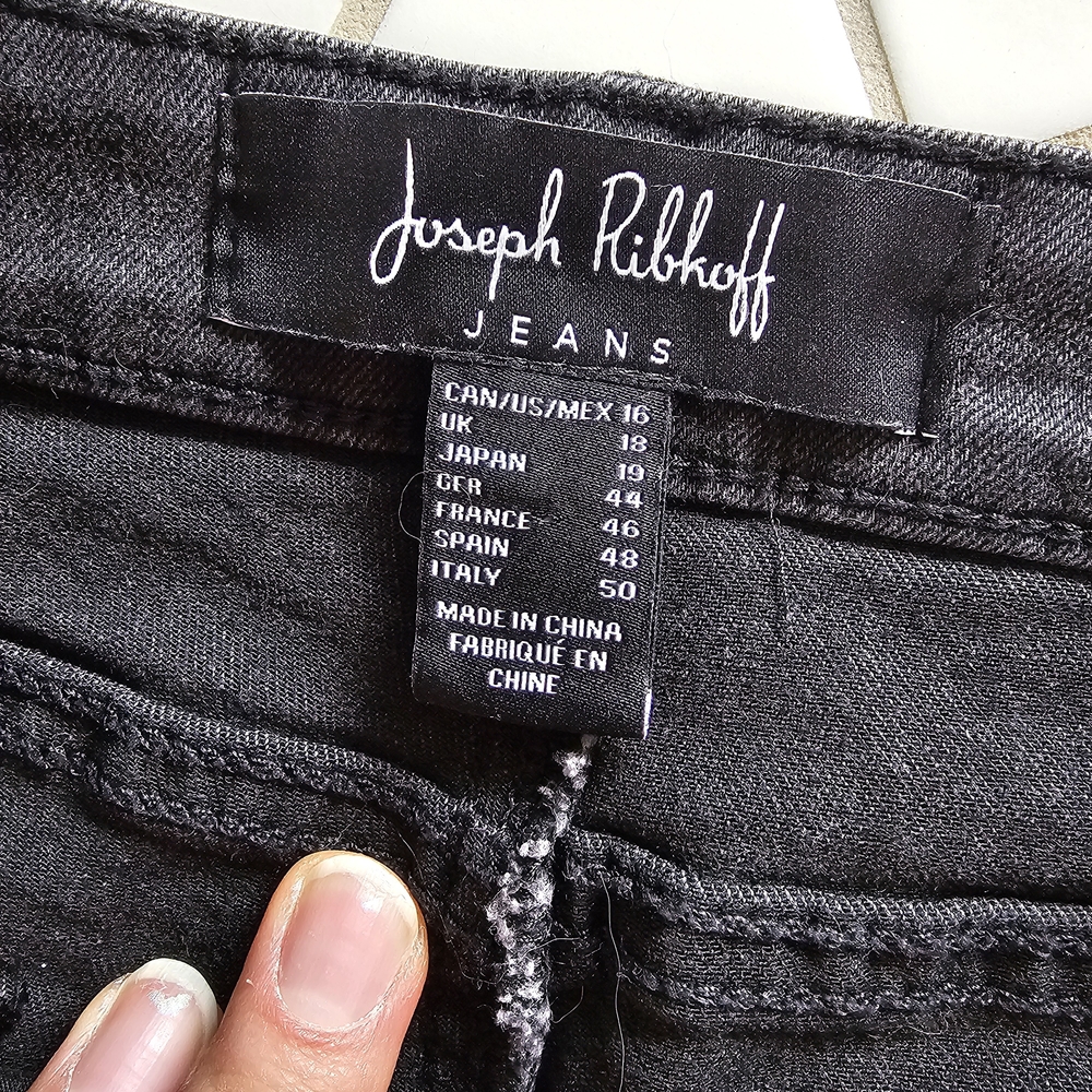 Joseph Ribkoff Charcoal Embellished Skinny Jeans - Picture 2 of 2